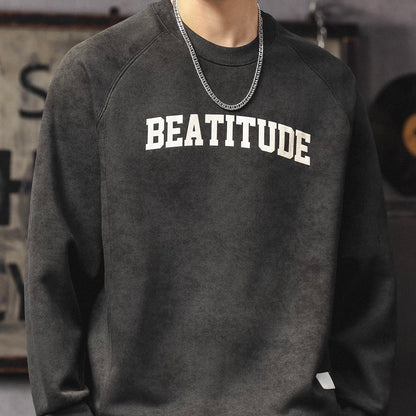 ラグランスリーブ ロゴスウェットプルオーバー（4Colors）251017