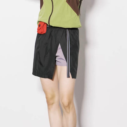 ベルト付 ラップスカート風 ショートパンツ（3Colors）260283