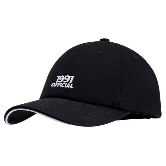 シンプル 刺繍 レトロ キャップ（2Colors）260265