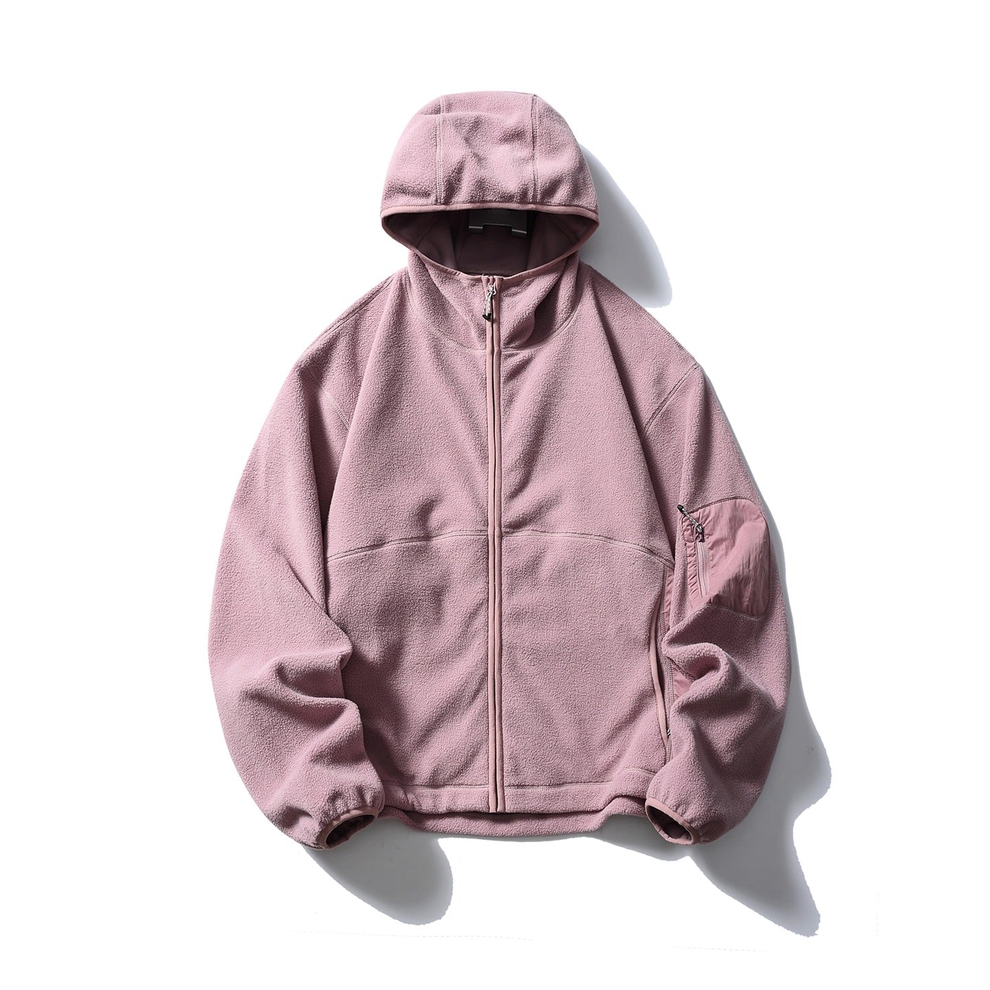 パッチポケット付 フリースフーディー（5Colors）250966