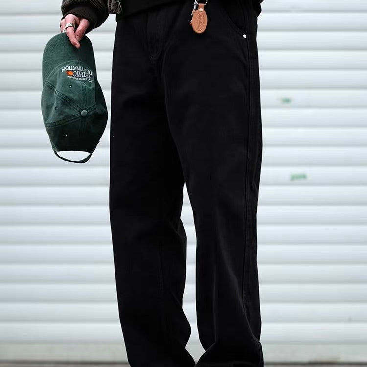 ウォッシュド ストレート カジュアルパンツ（2Colors）260189