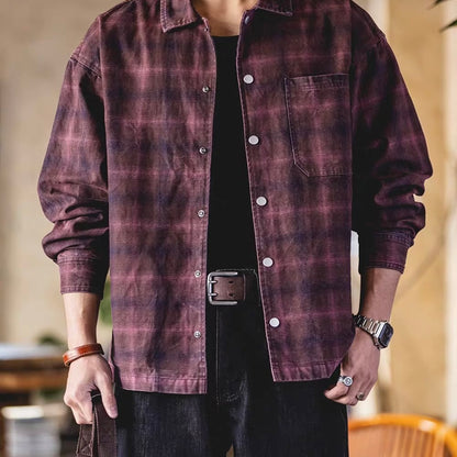 レトロ ウォッシュド チェックシャツ（2Colors）260075