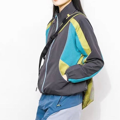 マルチカラー スタンドネック ライトジャケット（3Colors）260278