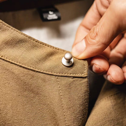 胸ポケット付 スタンドカラーシャツ（4Colors）260182