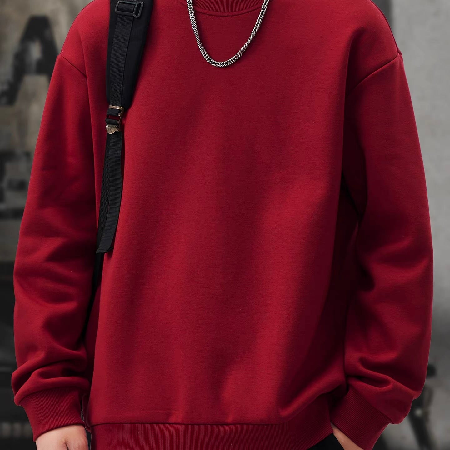 ドロップショルダー 裏起毛 スウェットプルオーバー（1Color）251089