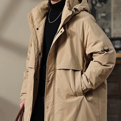 フード付 ミドル丈 ダウンジャケット（2Colors）251071