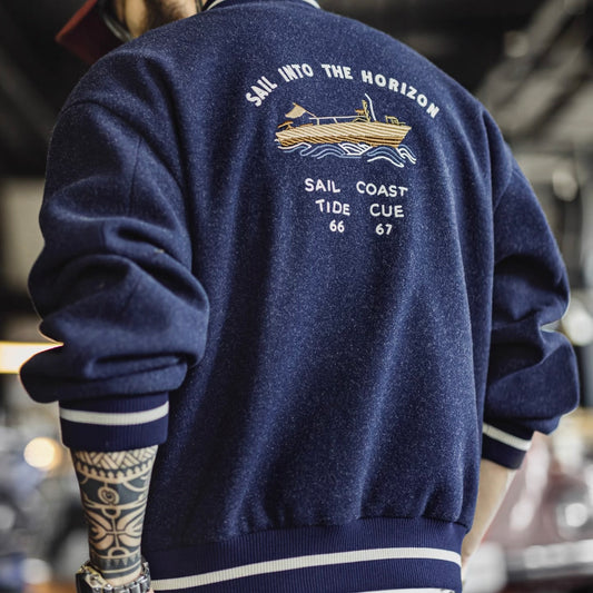 刺繍 ベースボールジャケット（1Color）250898