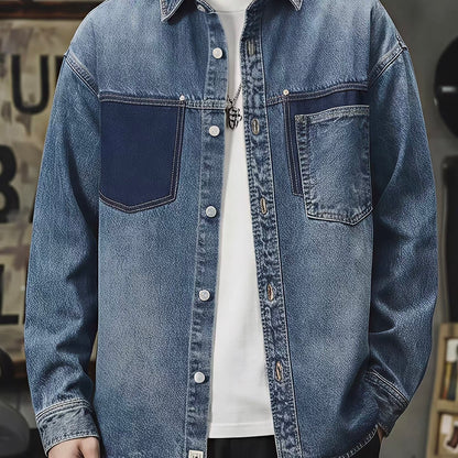 パッチワーク デザインデニムシャツ（1Color）260081