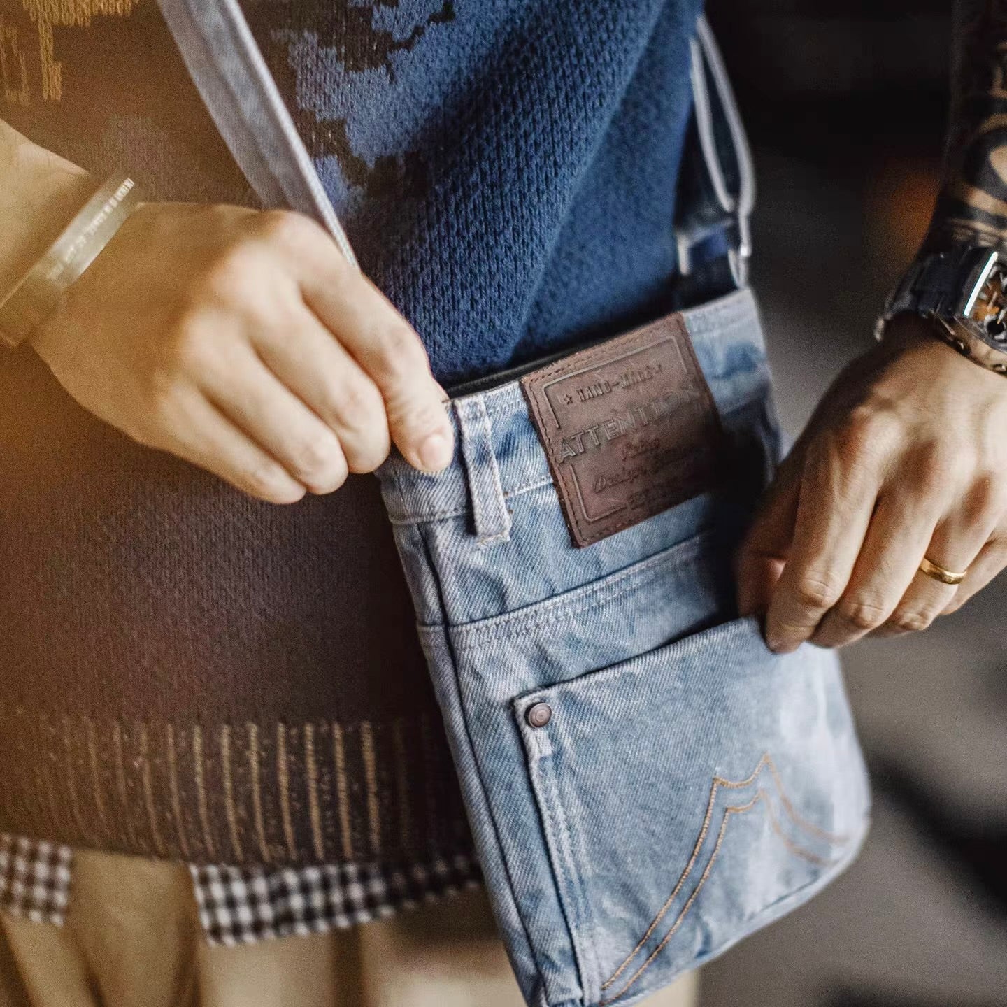 デニム ミニショルダーバッグ（1Color）251093