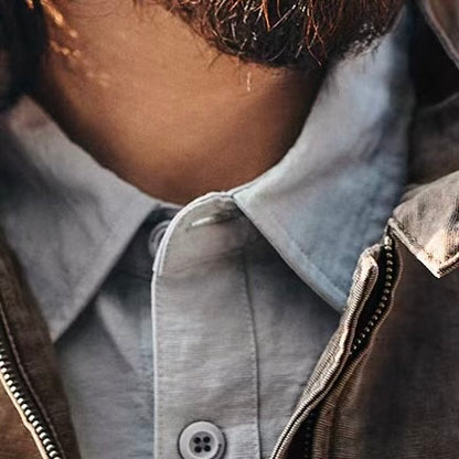 ハイウォッシュ スタンドカラー ジャケット（1Color）260105