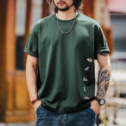 刺繍 キャンプロゴ Tシャツ（4Colors）250666