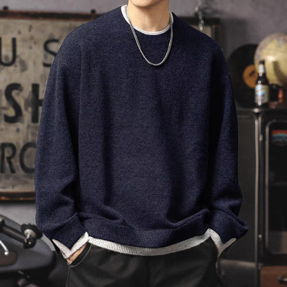 フェイクレイヤード ニットプルオーバー（2Colors）251039