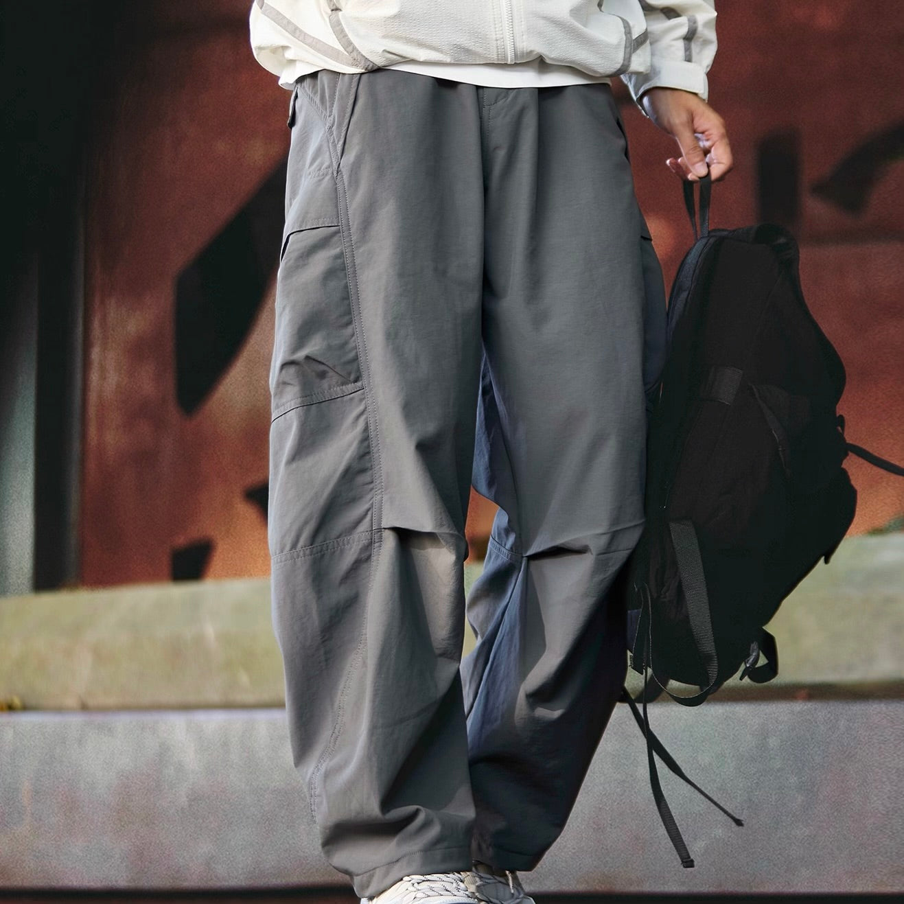 裾ドローコード パラシュートパンツ（3Colors）250916