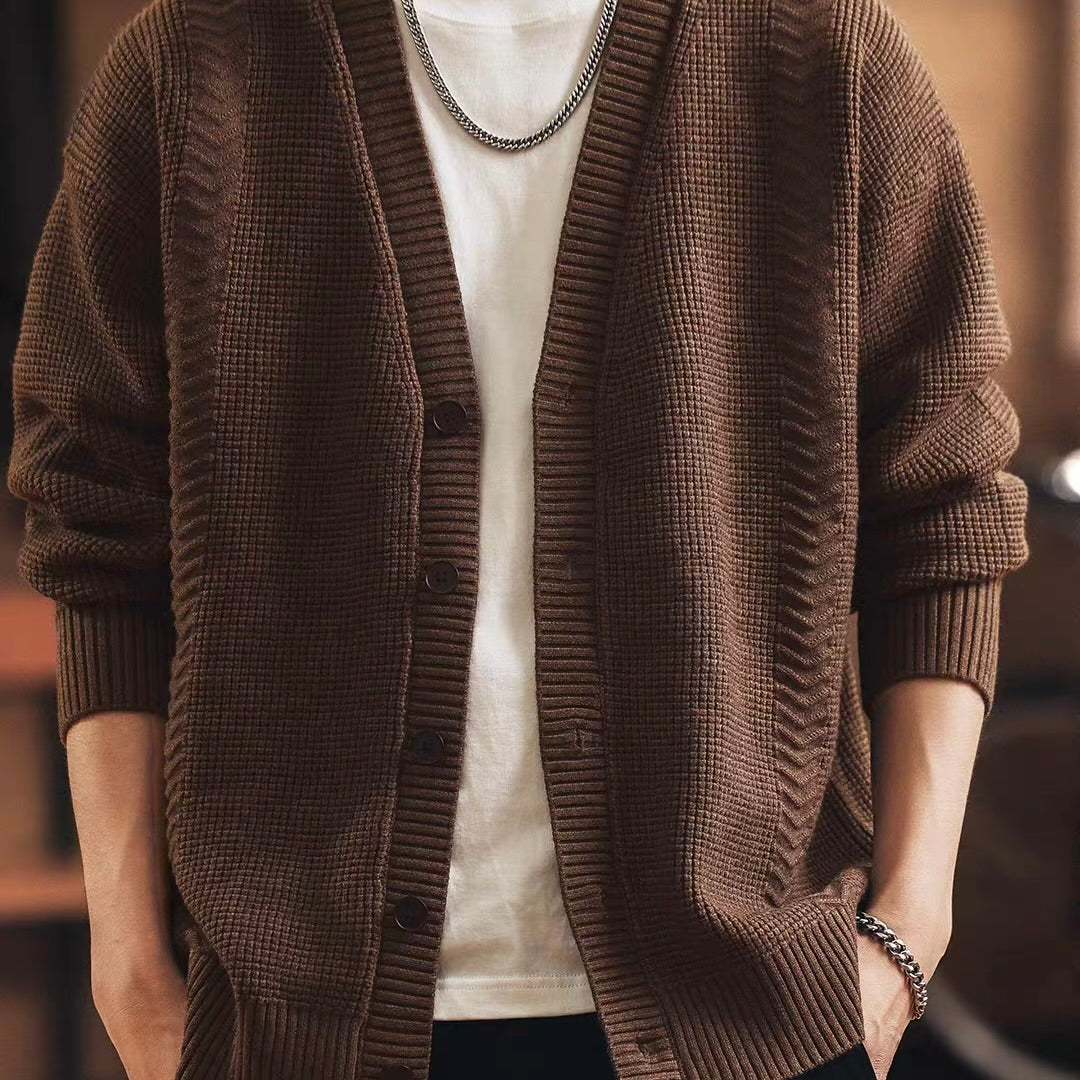 シンプル Vネック カーディガン（3Colors）250937