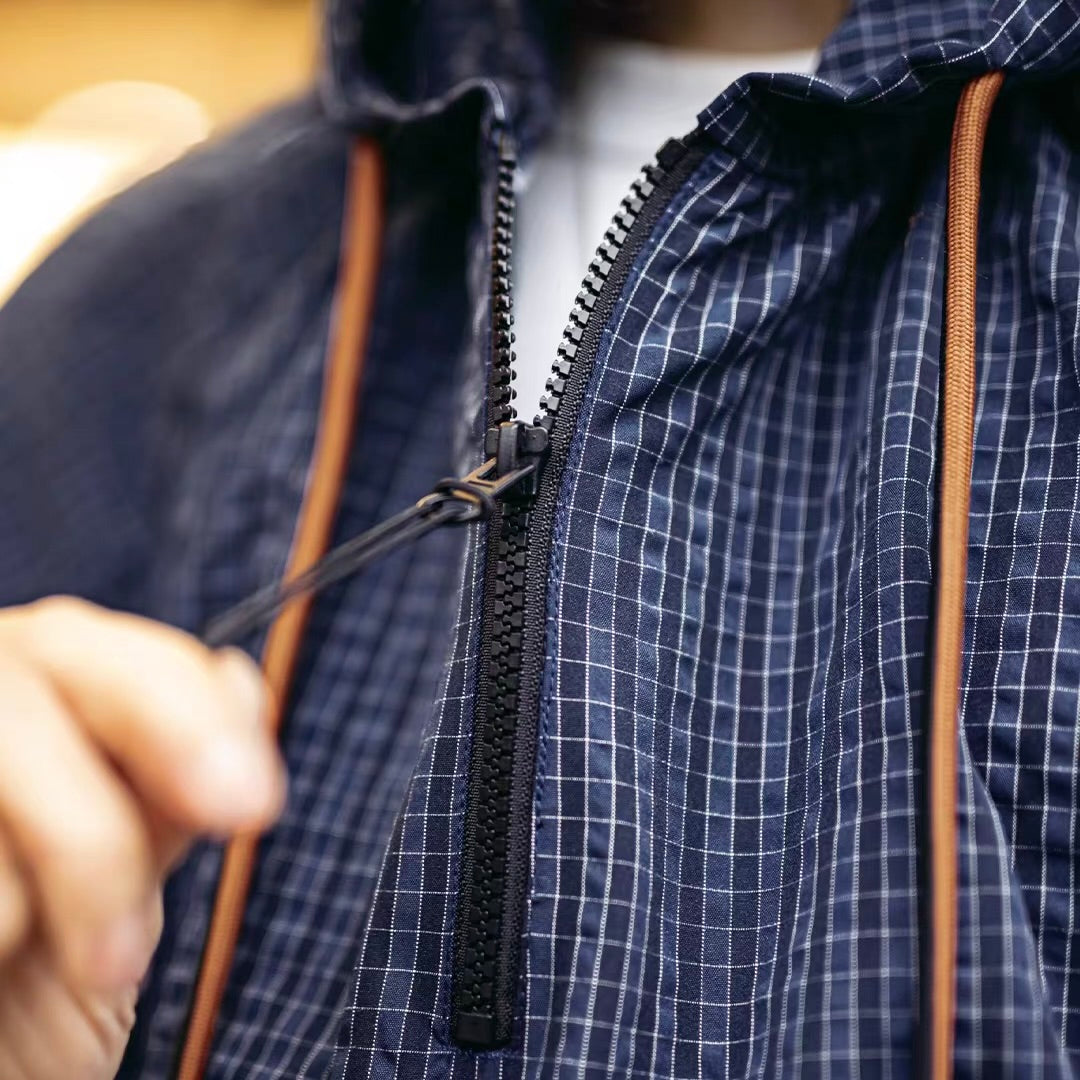 チェック ハーフジップ ライトジャケット（1Color）260197