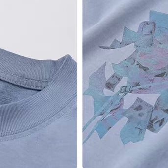 ウォッシュ加工 ハットモチーフ 半袖Tシャツ（3Colors）260526