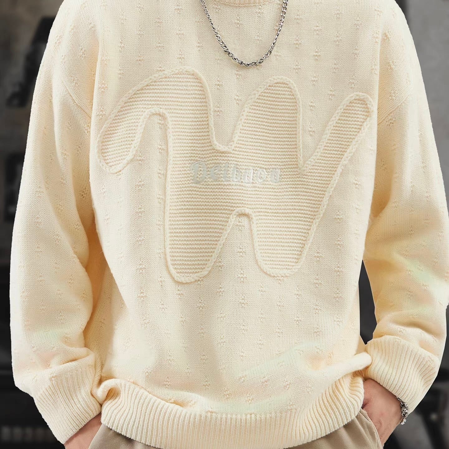 立体モチーフ ニットプルオーバー（3Colors）251094