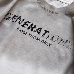 ユーズド加工 グラデーション 長袖Tシャツ（3Colors）260188