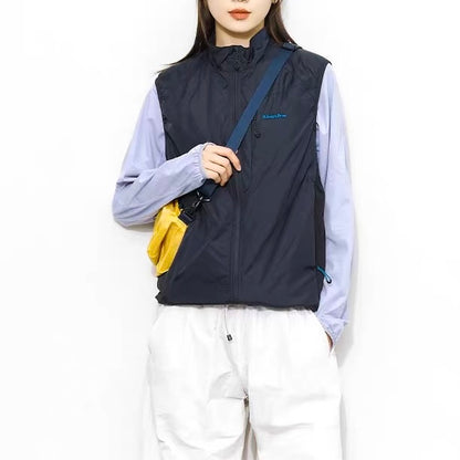 スタンドカラー シンプル ライトベスト（2Colors）251073