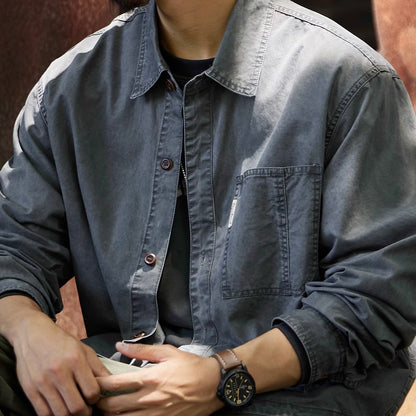 ダメージウォッシュ ワークシャツ（2Colors）250902