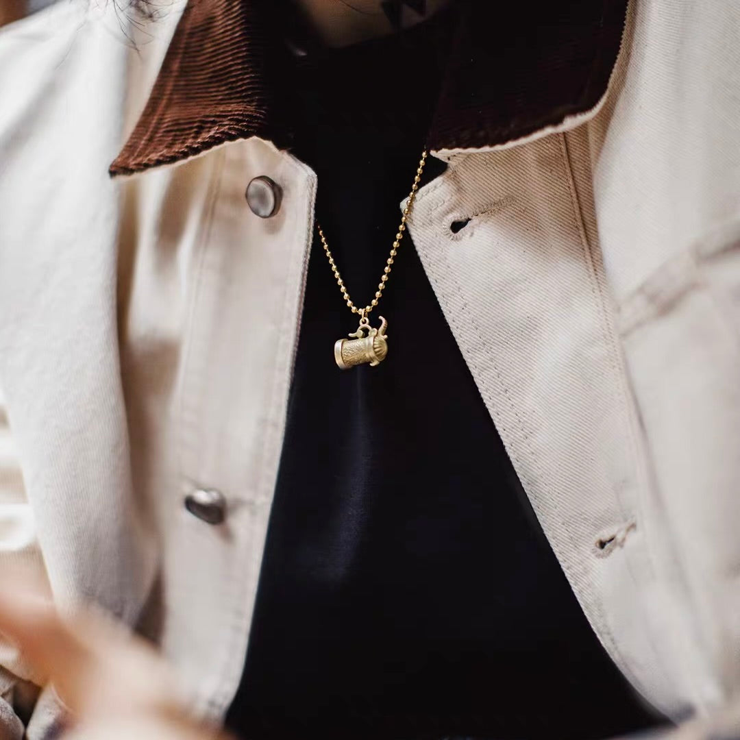 ティーポットモチーフ レトロ ネックレス（1Color）260089