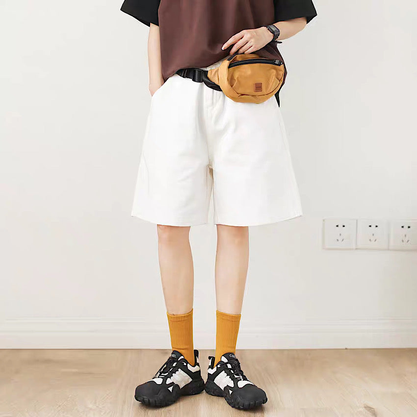 レトロ デニム ワイドハーフパンツ（3Colors）250480