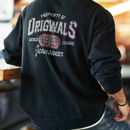 レトロ 裏起毛 スウェットプルオーバー（2Colors）250933