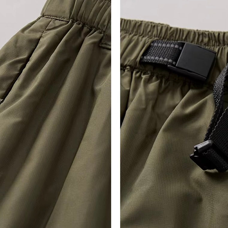 ベルト付 ラップスカート風 ショートパンツ（3Colors）260283