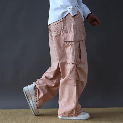 ワイドストレート ビッグポケット付 ワークパンツ（4Colors）250470