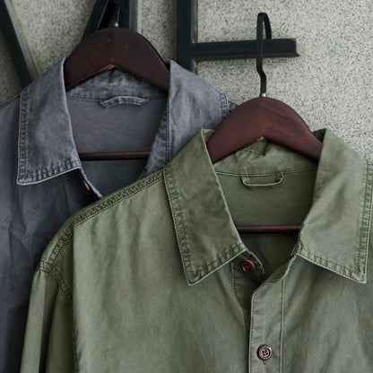 ダメージウォッシュ ワークシャツ（2Colors）250902