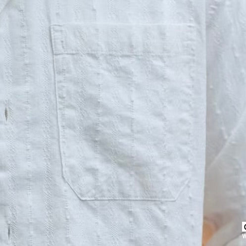 テクスチャー オープンカラー 長袖シャツ（3Colors）260217