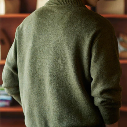 ヘビーウェイト ポロカラーセーター（3Colors）250908