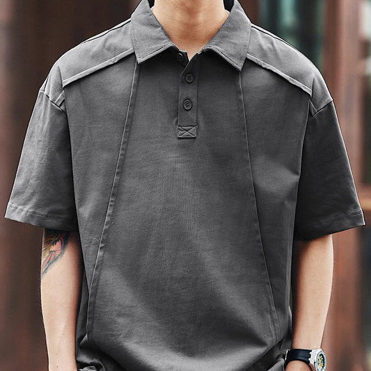 デザインステッチ レトロ ポロシャツ（3Colors）250575