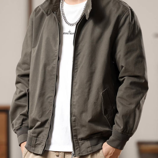 シンプル スタンドカラー ワークジャケット（2Colors）260027