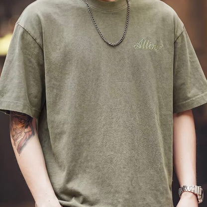 ダメージ ウォッシュ加工 プリントTシャツ（5Colors）260520