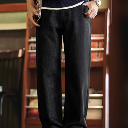 裏起毛 ストレート デニムパンツ（1Color）250910