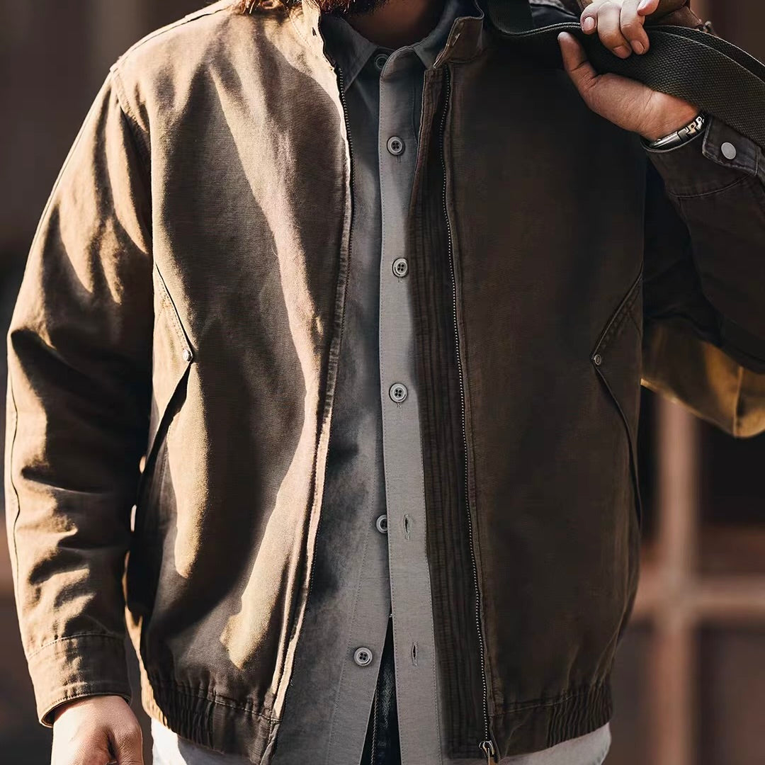 ハイウォッシュ スタンドカラー ジャケット（1Color）260105