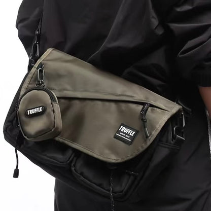 ミニポーチ付 メッセンジャーバッグ（5Colors）260151