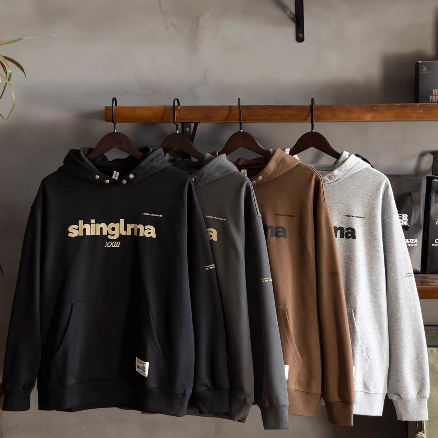 アメリカンレトロ プルオーバーフーディー（4Colors）260210