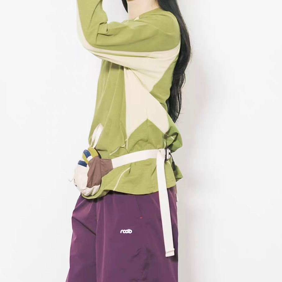 アクセントカラー 長袖 スポーツTシャツ（4Colors）260148