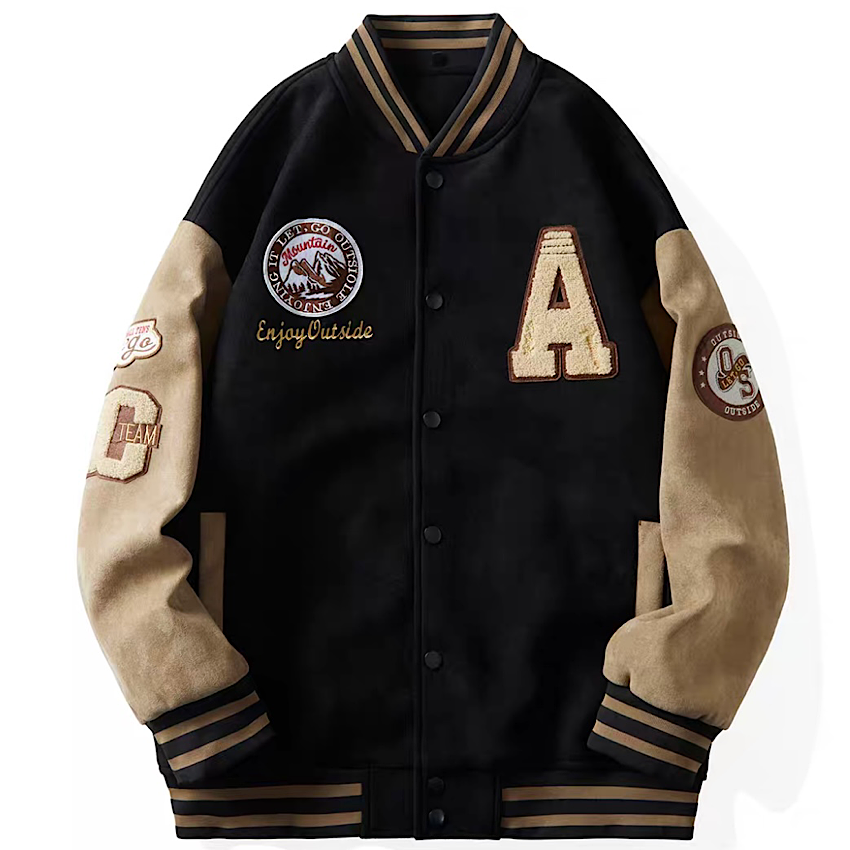 レトロ バイカラー ベースボールジャケット(2Colors)240965 レトロ バイカラー ベースボールジャケット(2Colors)240965