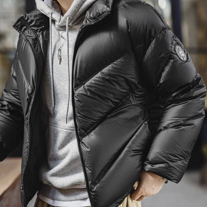 V字型 スタンドカラー ダウンジャケット（1Color）250990