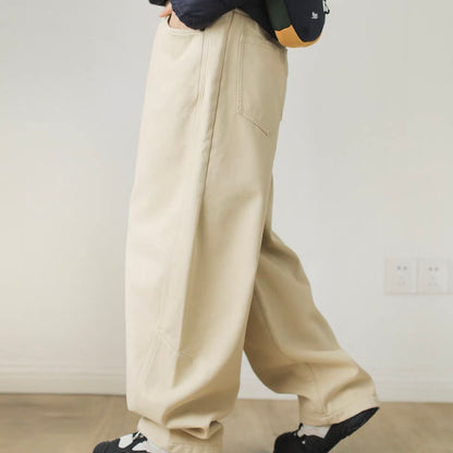 裏起毛 スーパーワイドテーパードパンツ（5Colors）251090