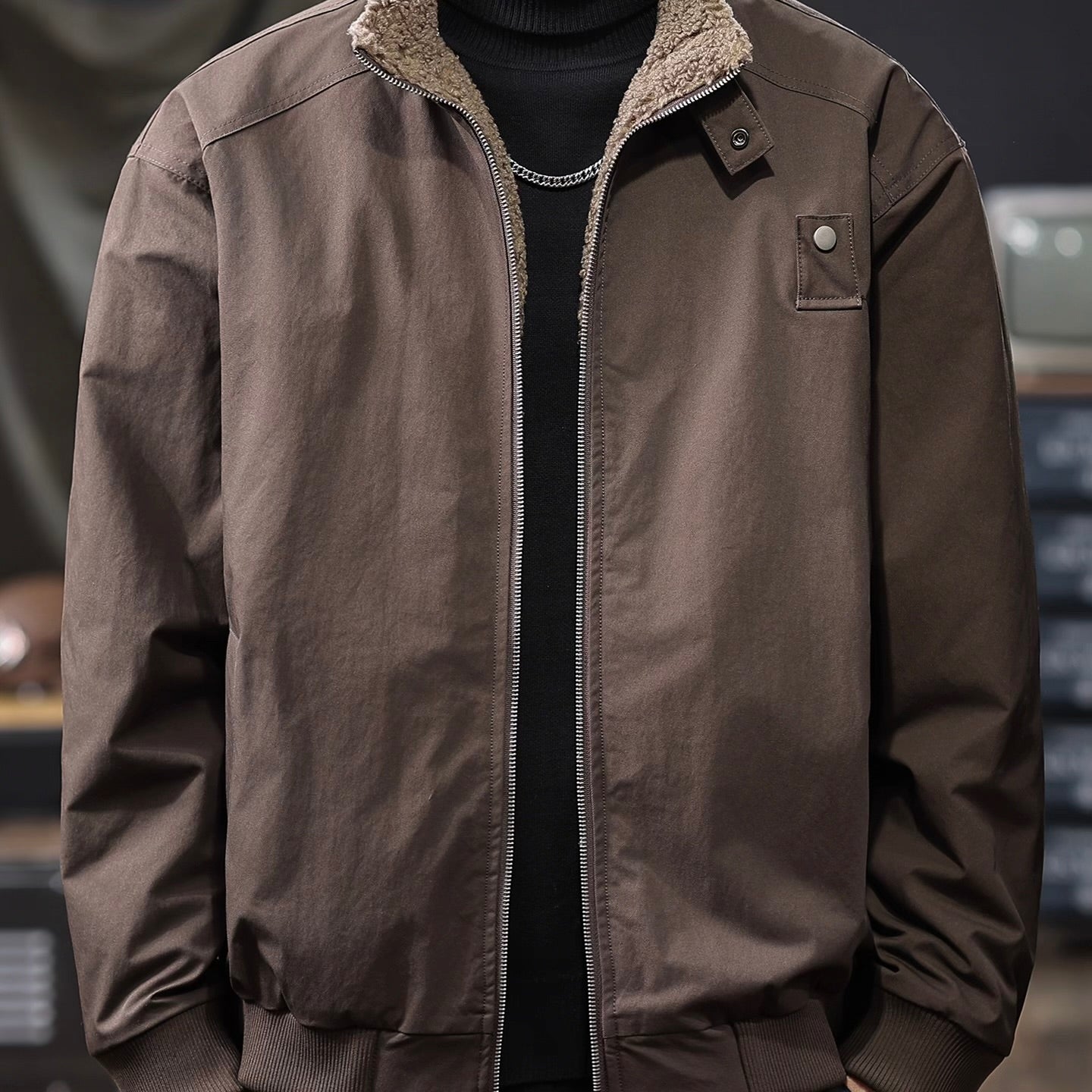 レトロ 裏ボア スタンドカラージャケット（1Color）251010