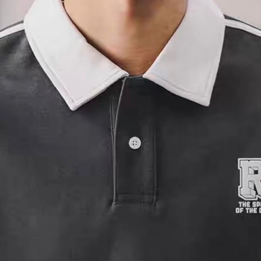 アメリカンレトロ ヘビーウェイト 半袖ポロシャツ（1Color）240052