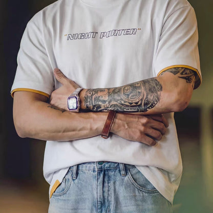 フェイクレイヤード ロゴプリントTシャツ（3Colors）260304