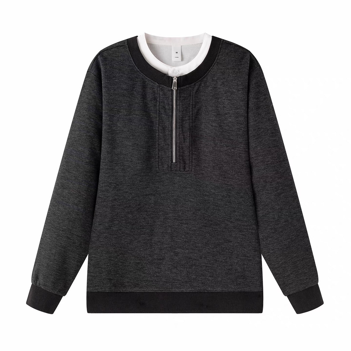 フェイクレイヤード スウェットシャツ（2Colors）260752