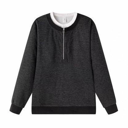 フェイクレイヤード スウェットシャツ（2Colors）260752