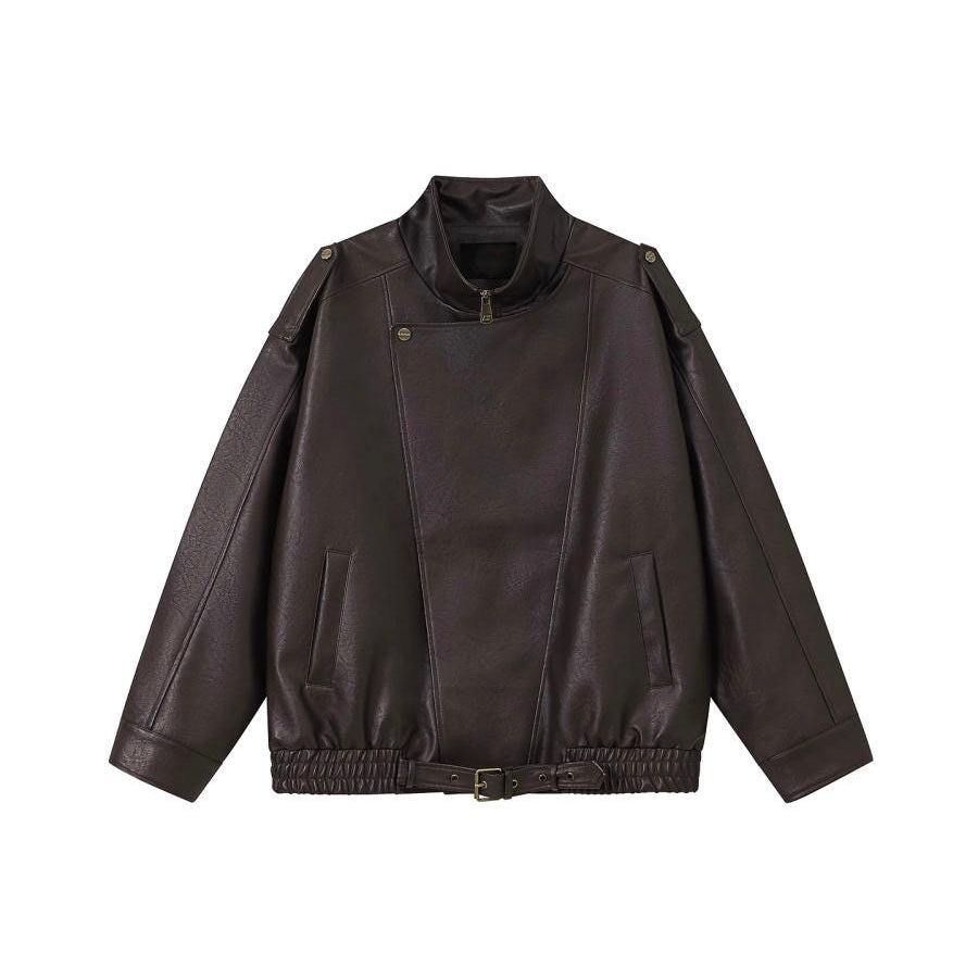 レザー調 オーバーサイズ ライダースジャケット（2Colors）250850