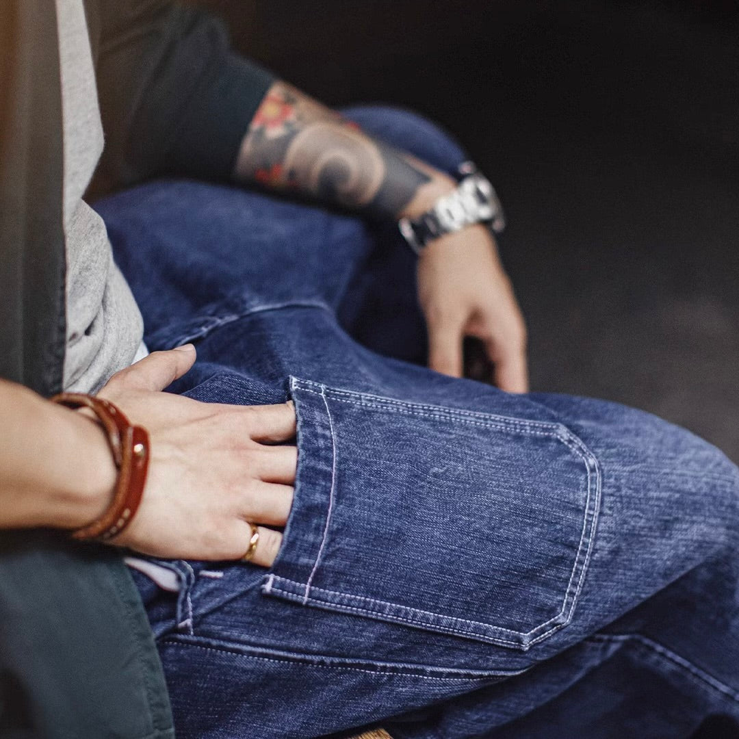 ワンポイントポケット ウォッシュドデニムパンツ（1Color）250988